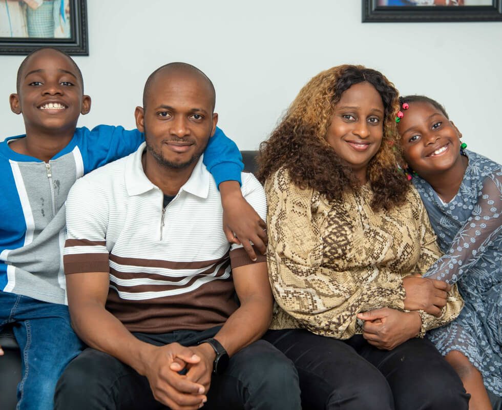 Couple in their kitchen